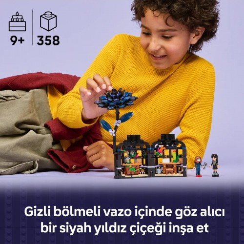 LEGO 76784 Wednesday Siyah Yıldız Çiçeği 358 Parça LEGO 76784 Wednesday Siyah Yıldız Çiçeği