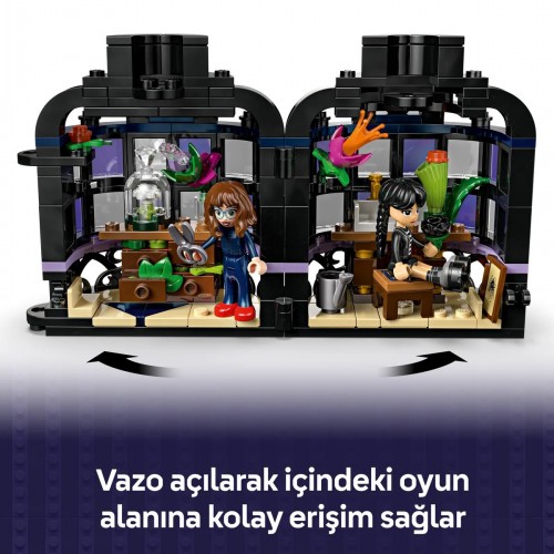 LEGO 76784 Wednesday Siyah Yıldız Çiçeği 358 Parça LEGO 76784 Wednesday Siyah Yıldız Çiçeği