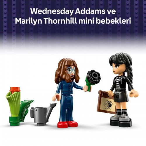 LEGO 76784 Wednesday Siyah Yıldız Çiçeği 358 Parça LEGO 76784 Wednesday Siyah Yıldız Çiçeği
