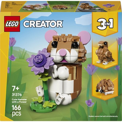 LEGO 31376 Sevimli Hamster ile Cicek LEGO Creator 31376 Sevimli Hamster ile Cicek