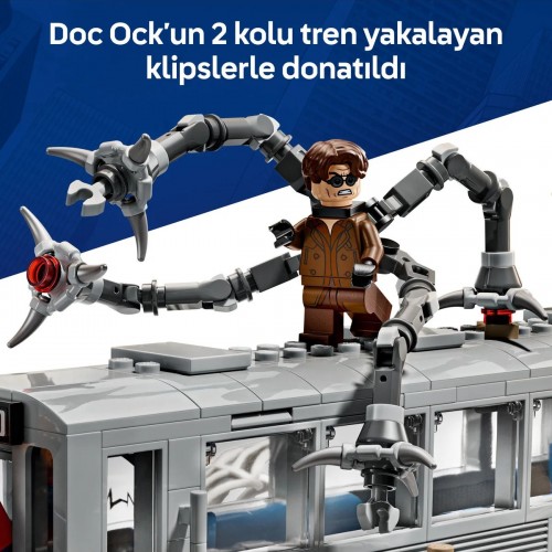 LEGO Marvel 76321 Örümcek Adam ile Doktor Oktopus Metro Sahnesi LEGO Marvel 76321 Örümcek Adam ile Doktor Oktopus Metro Sahnesi