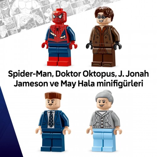LEGO Marvel 76321 Örümcek Adam ile Doktor Oktopus Metro Sahnesi LEGO Marvel 76321 Örümcek Adam ile Doktor Oktopus Metro Sahnesi