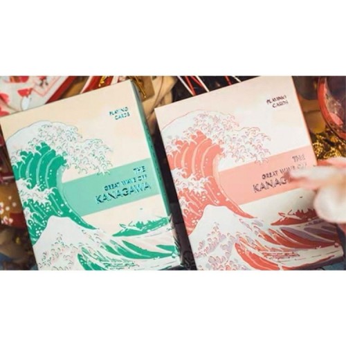 MPC The Great Wave off Kanagawa V3 Fresh Spring Peppermint Green oyun kagidi MPC The Great Wave off Kanagawa V3 Fresh Spring Peppermint Green oyun kagidi