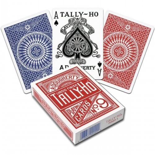 Tally-Ho Kırmızı Mavi Standart Oyun Kağıdı Destesi Kartları 2 Paket